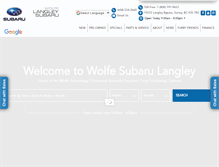 Tablet Screenshot of langleysubaru.com